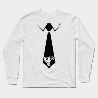 Fathers Day Dirtbiker Tie Long Sleeve T-Shirt